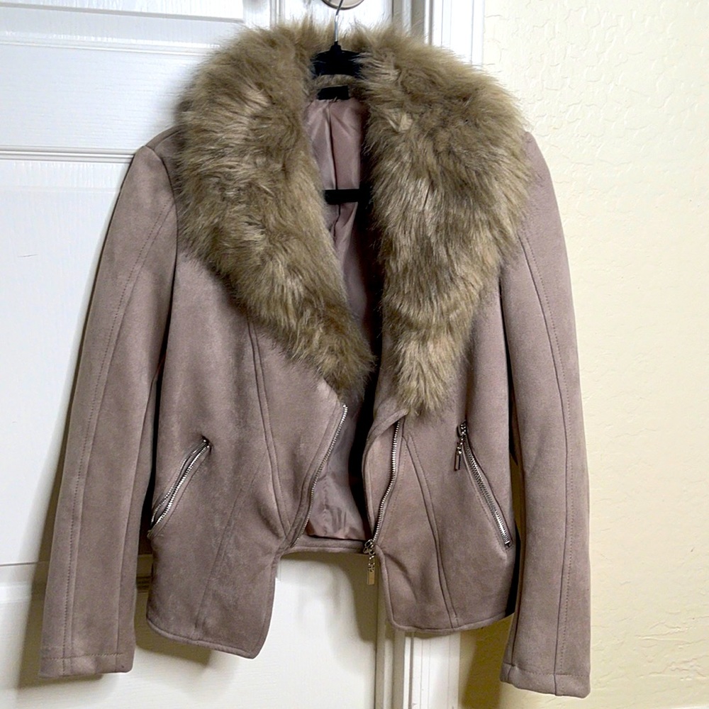 Taupe Fur Jacket